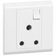 617051 BS socket outlet Belanko - 1 gang Single Pole switched - 15 A 250 V~