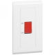 617077 Double pole switch Belanko - 1 way switch + neon - 2 gang - 45 A 250 V~