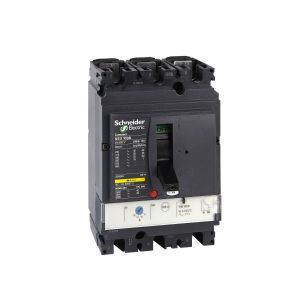 LV429554 40A Circuit breaker Compact NSX100B, 25 kA at 415 VAC, TMD trip unit , 3 poles 3d