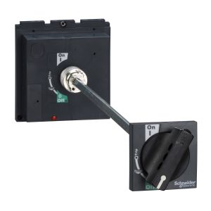 Extended rotary handle, Compact NSX 400/630, PowerPact Multistandard L, EasyPact CVS 400/630, black standard handle, IP55