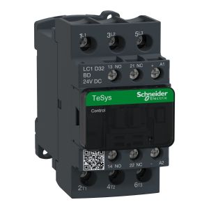 Schneider Electric LC1D32BD TeSys D Contactor 3P 32A AC-3 15kW 24V DC Coil