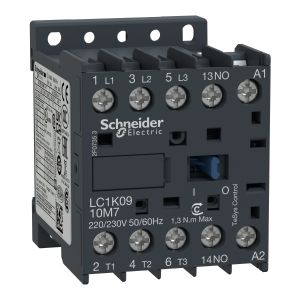 Schneider electric Mini contactor TeSys K -LC1K0910B7 - 1 NO aux. - 24 V AC coil